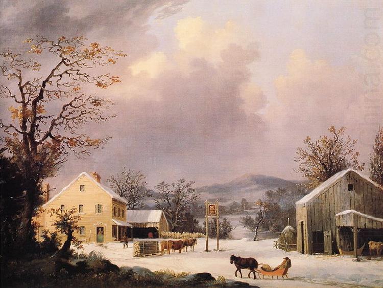 Jones Inn Winter, George Henry Durrie